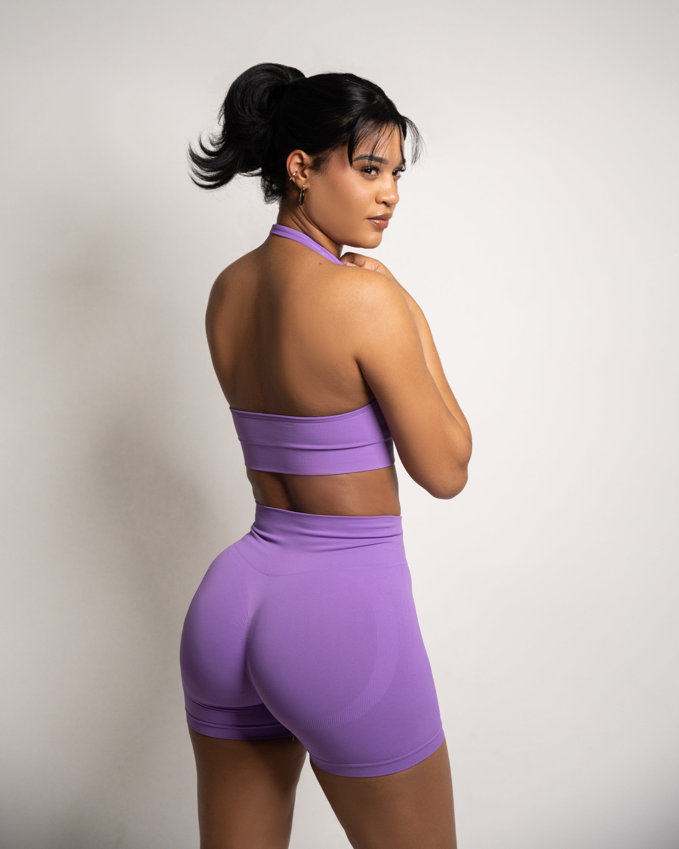 Morado Seamless Scrunch Biker Shorts