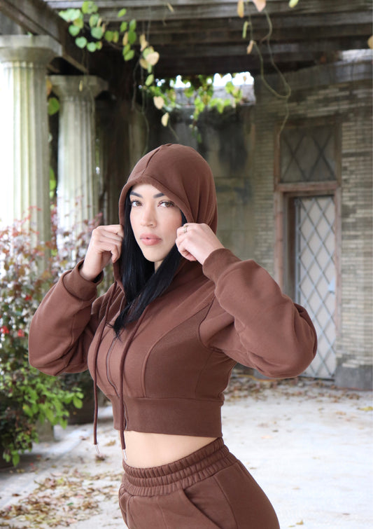 Mocha Casual Everyday Wear Hoodie