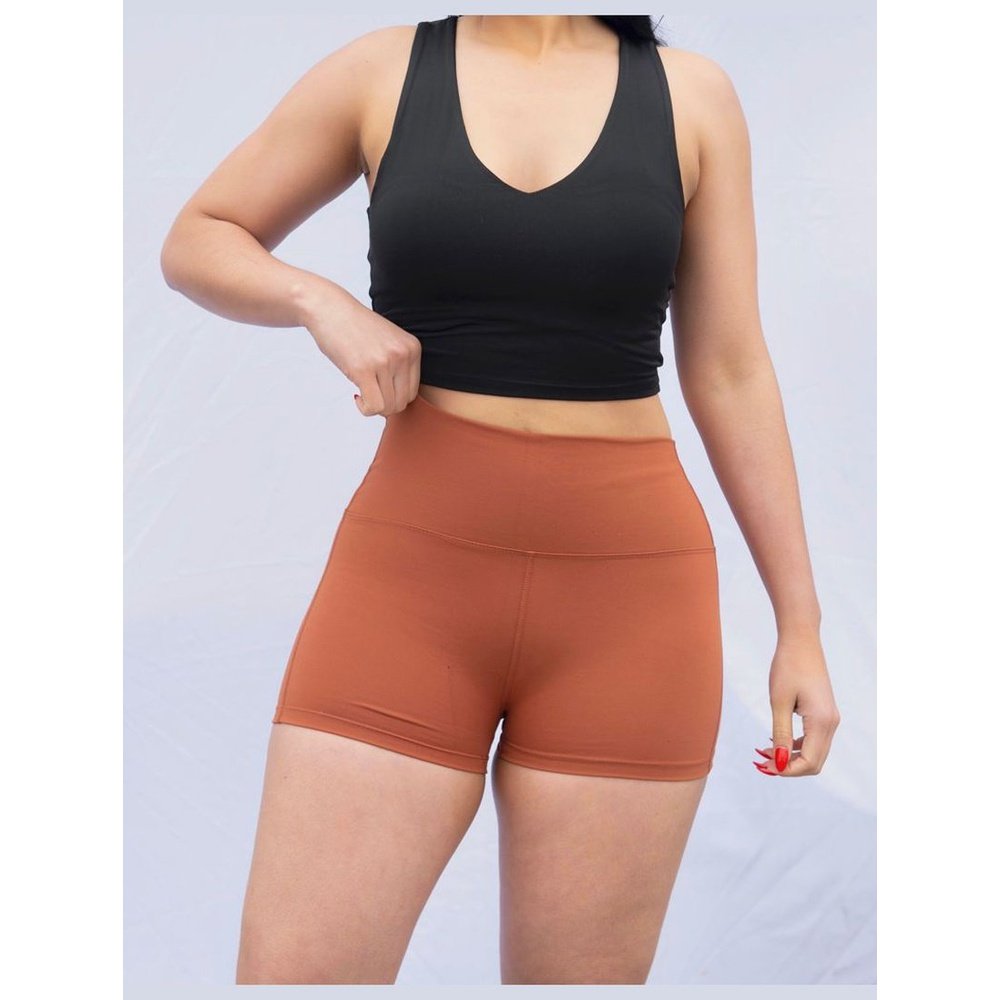 Shorts ciclistas de verano de tiro alto