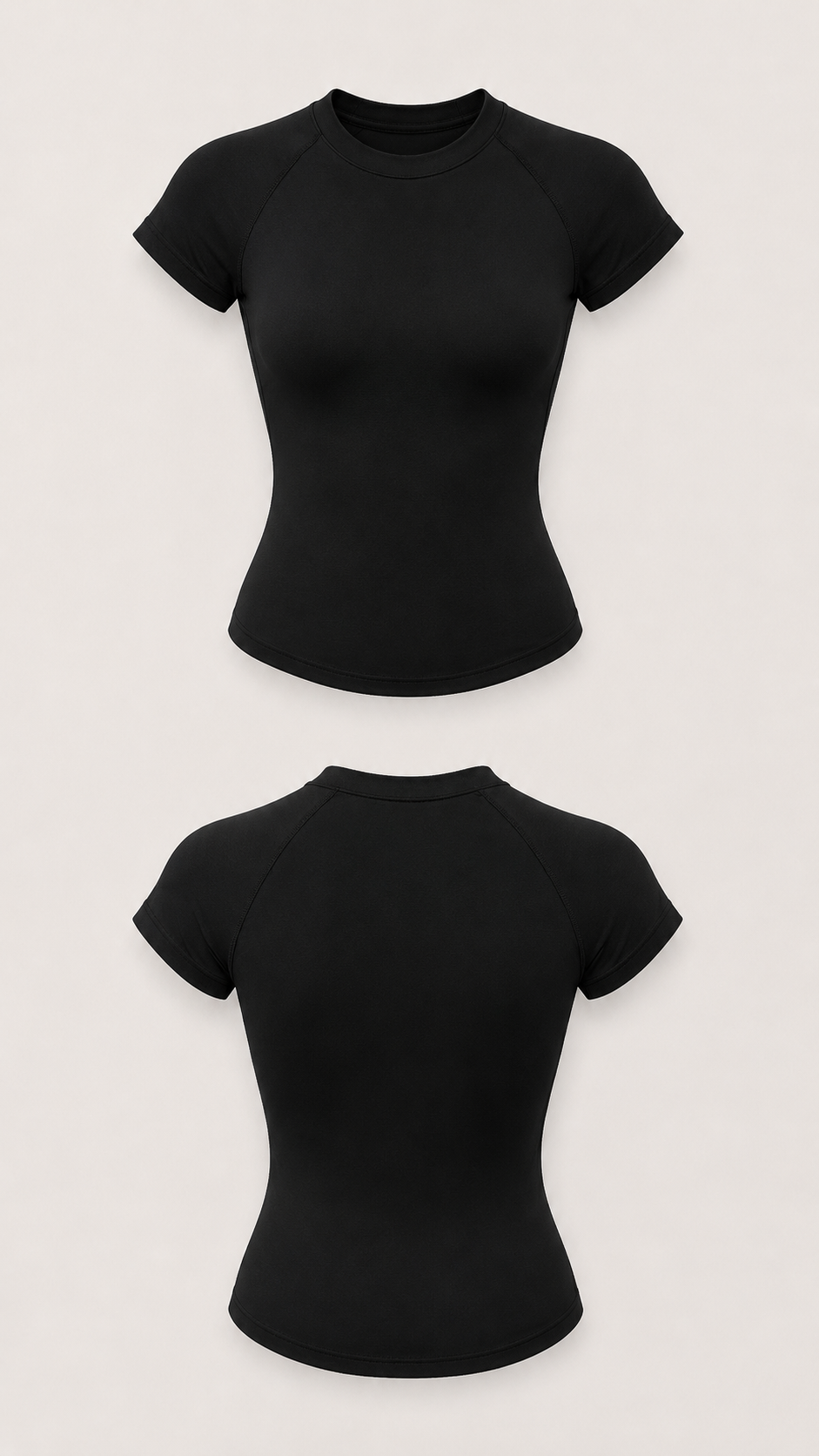 Waist-Sculpt Seamless Short T-Shirt