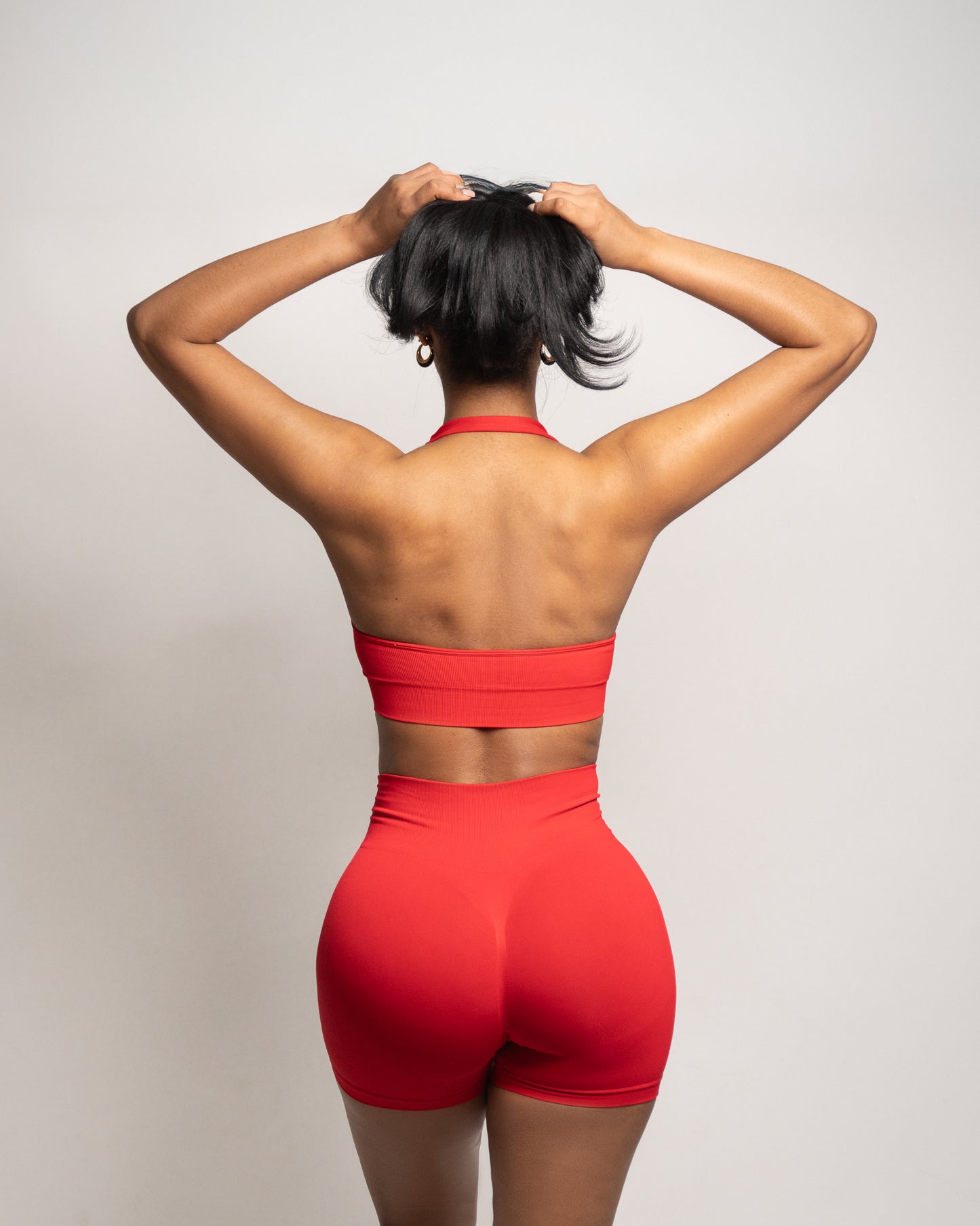 Rojo Intenso Seamless Scrunch Set