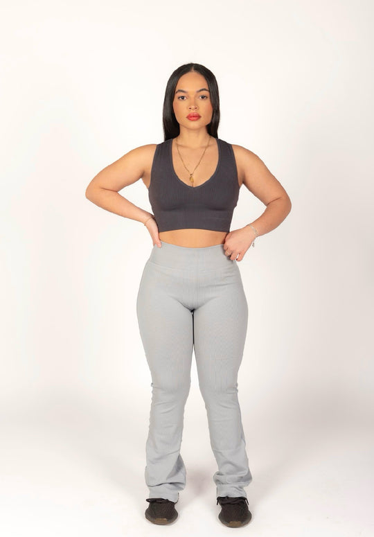 Pantalon de yoga évasé taille haute Shaper