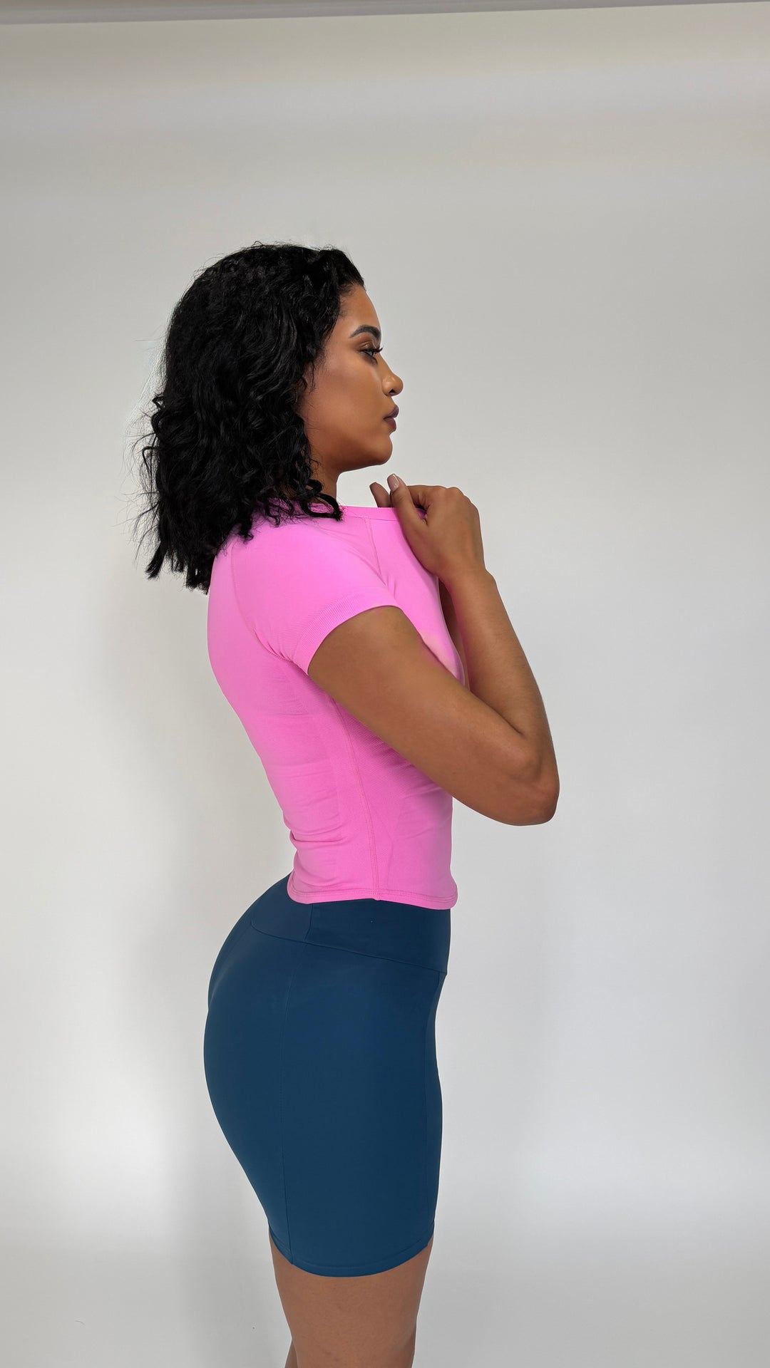 Waist-Sculpt Seamless Short T-Shirt