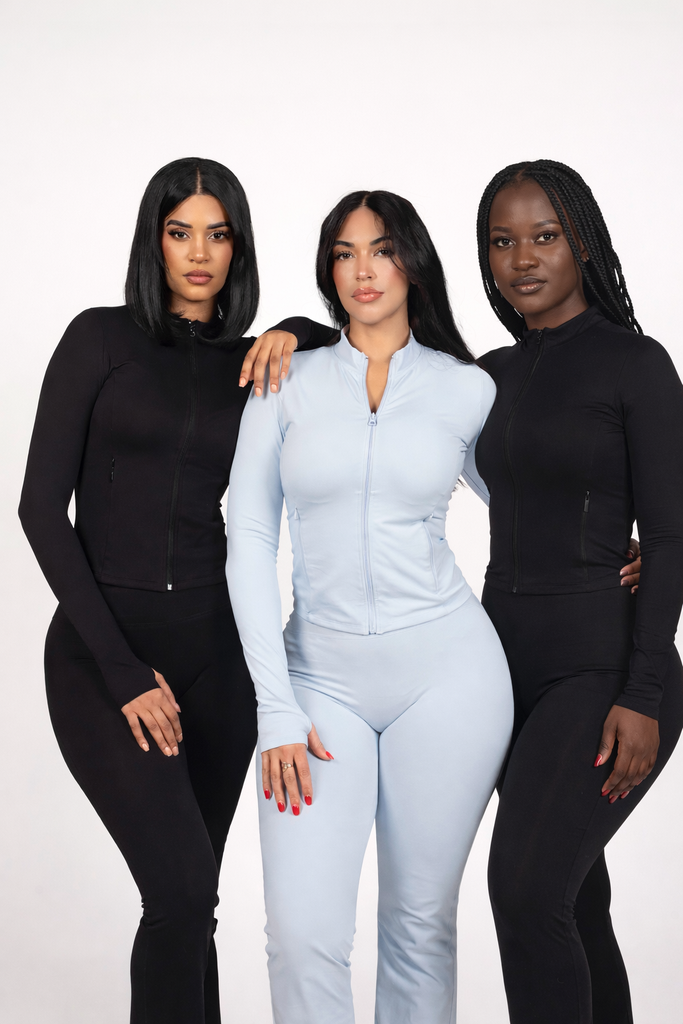 Zipper Top & High-Waist Flare Set – EPHORYS