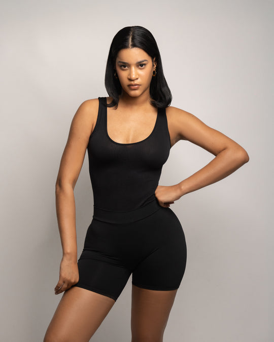 Snap Closure Seamless Bodysuit