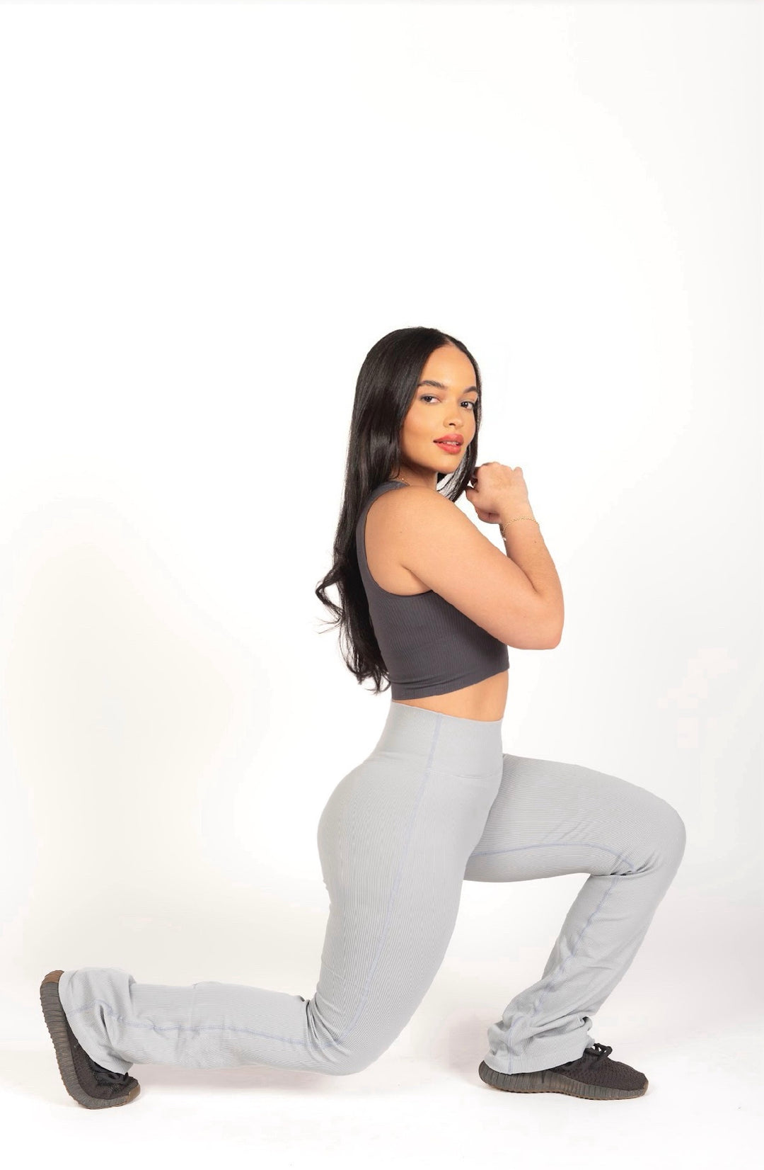 Pantalon de yoga évasé taille haute Shaper