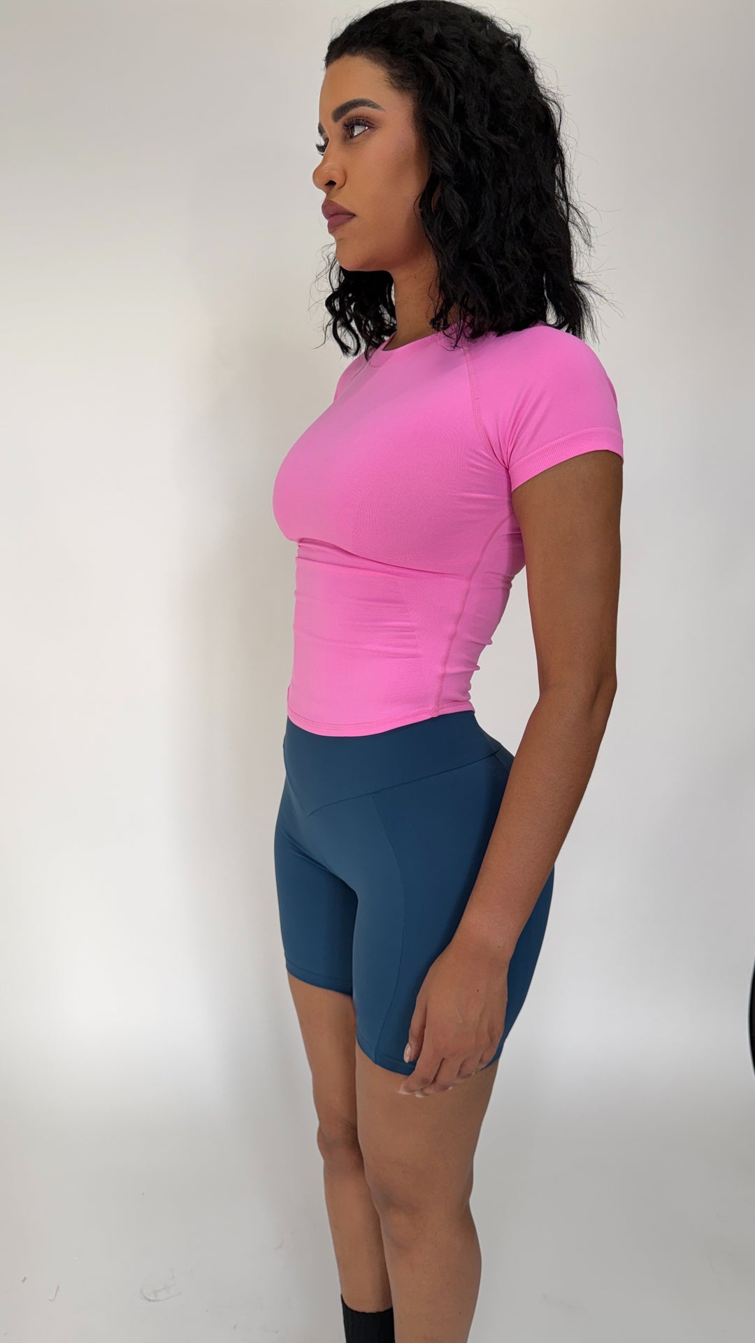 Waist-Sculpt Seamless Short T-Shirt