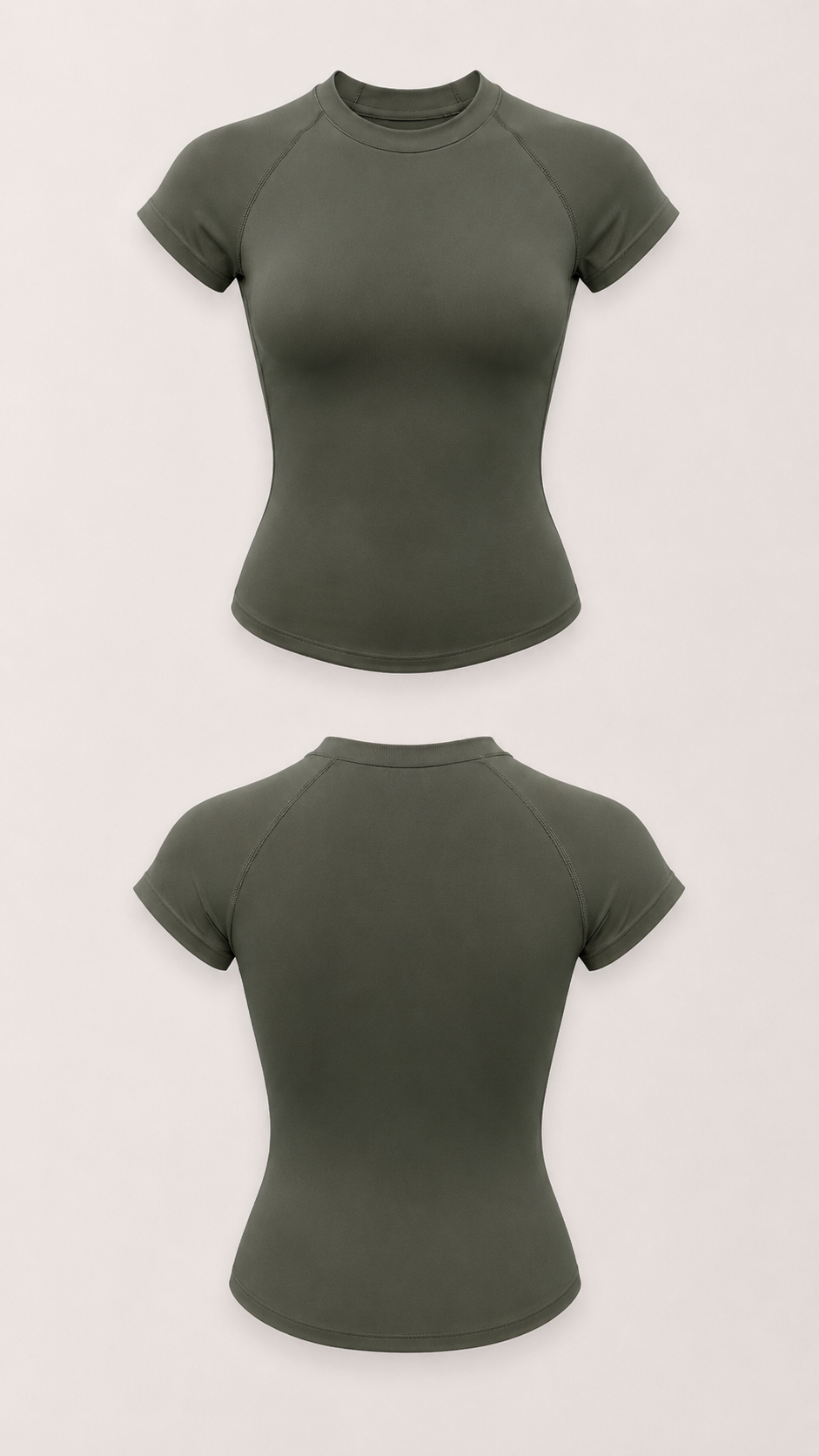 Waist-Sculpt Seamless Short T-Shirt