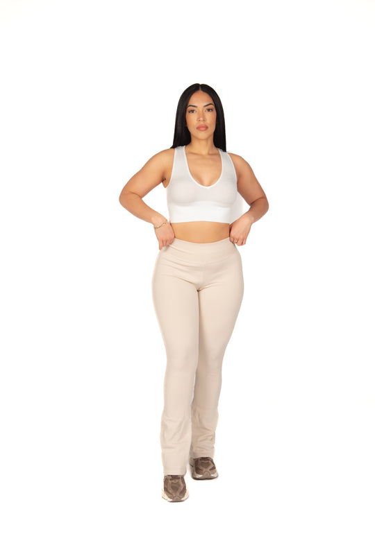Pantalon de yoga évasé taille haute Shaper