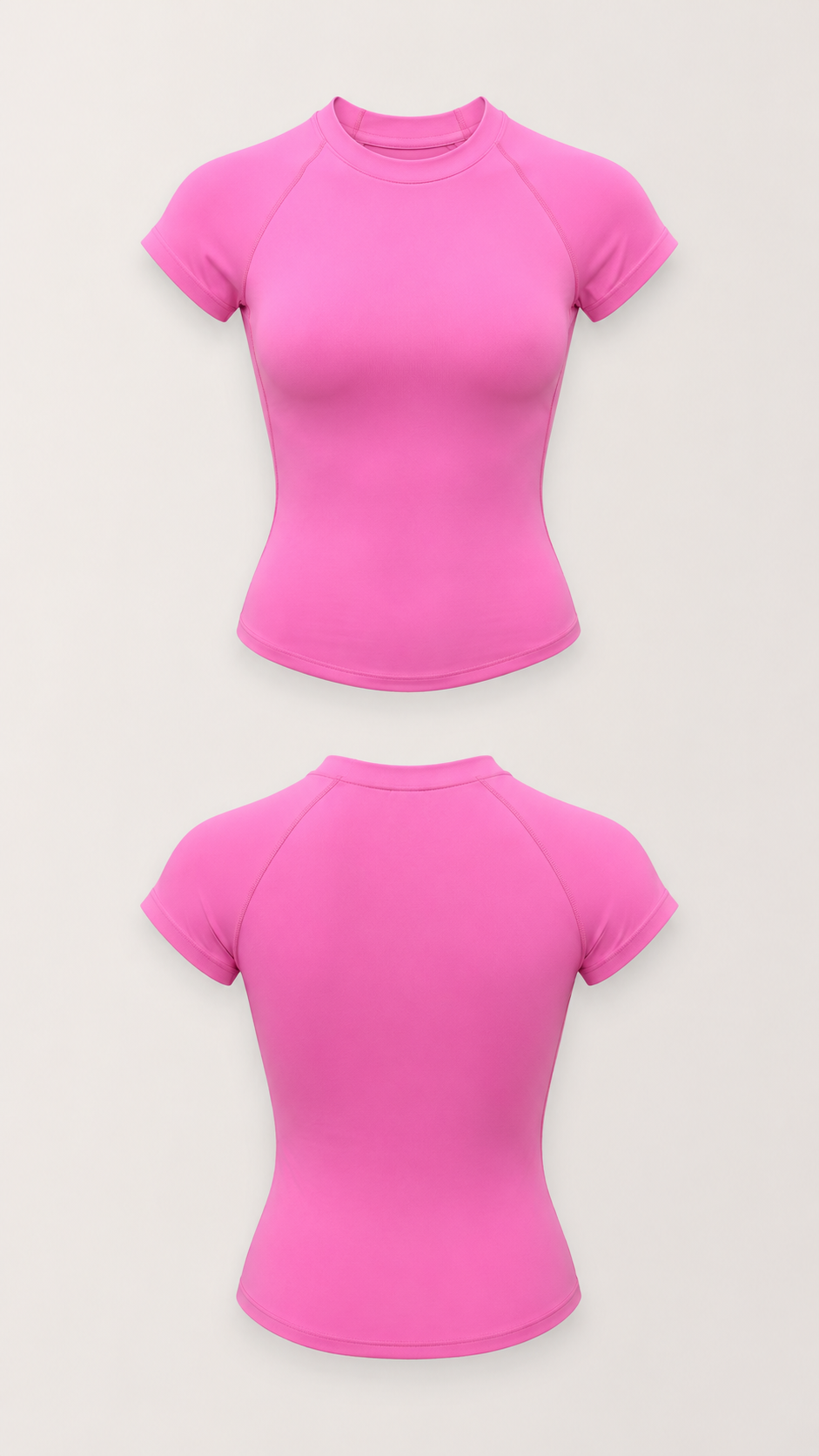 Waist-Sculpt Seamless Short T-Shirt