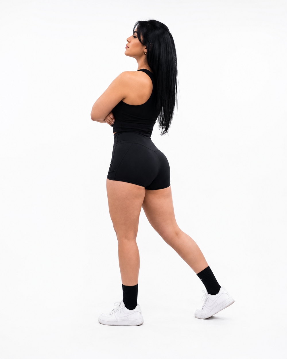 High Waisted Tummy Control Booty Shorts