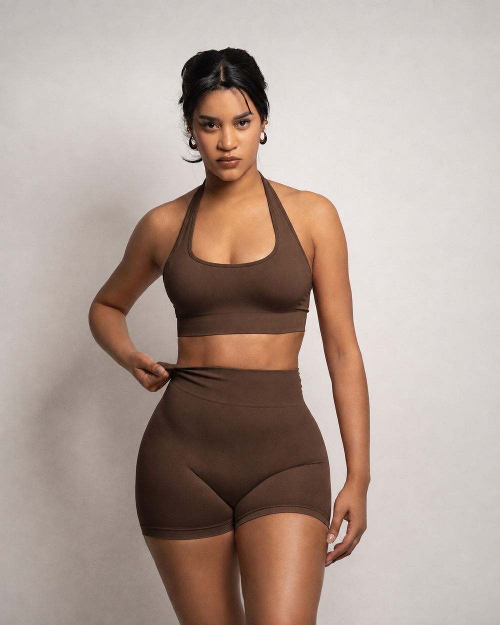 Marron Seamless Sport Bra