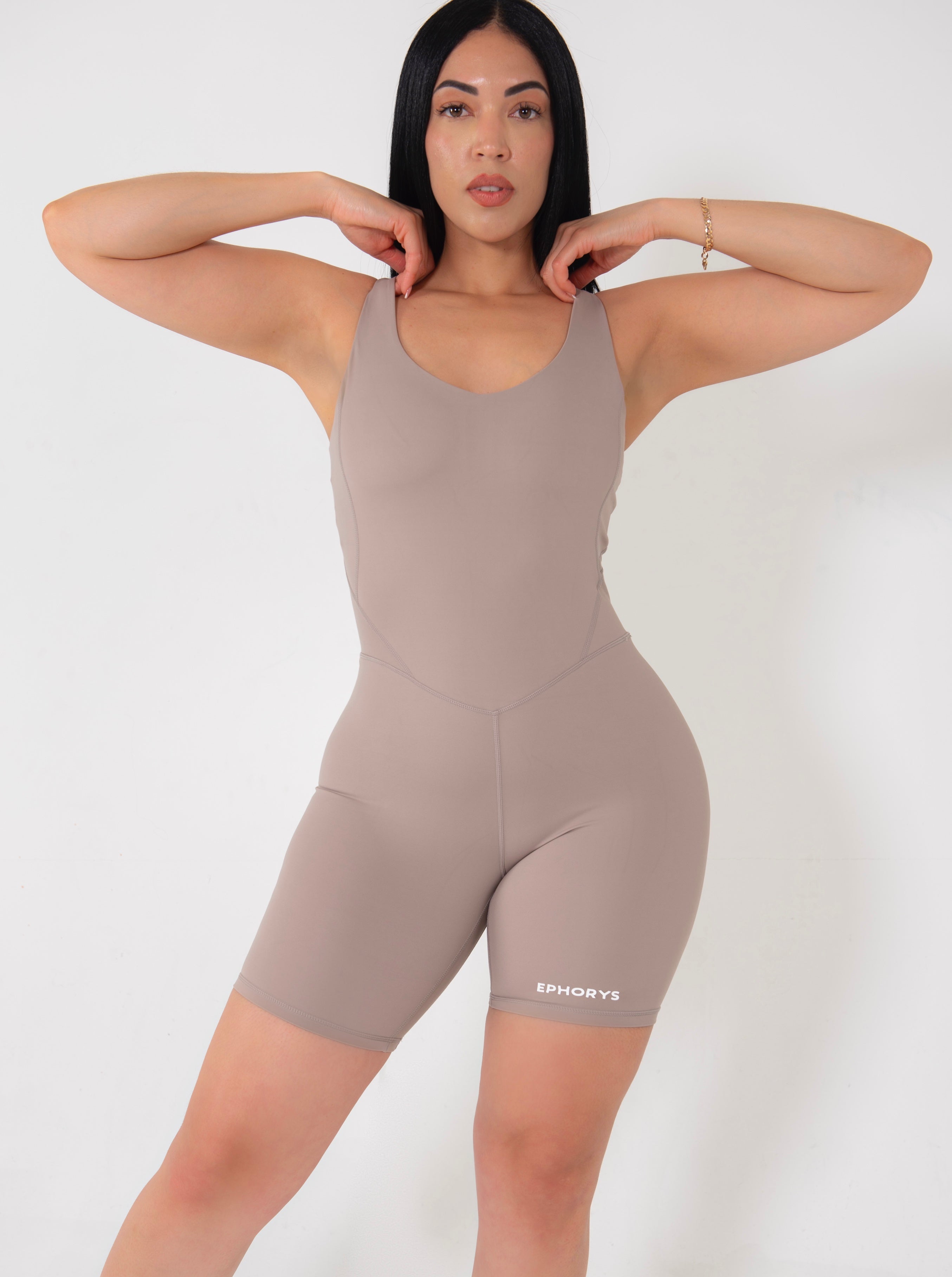 Leggings sin costuras de canalé gris poder