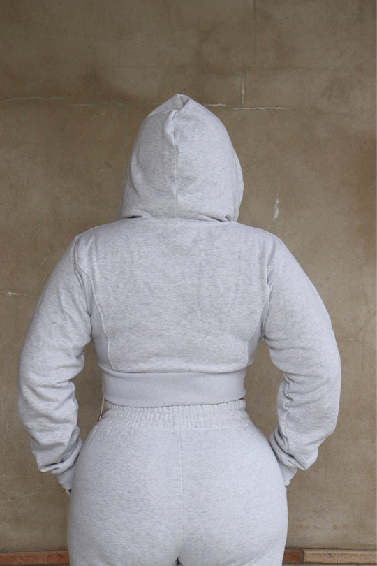 Gray Fleece Hoodie
