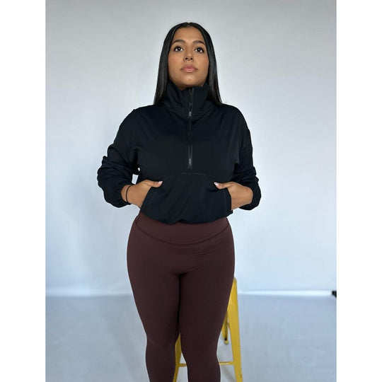 Lightweight Windbreaker Half-Zip Jacket