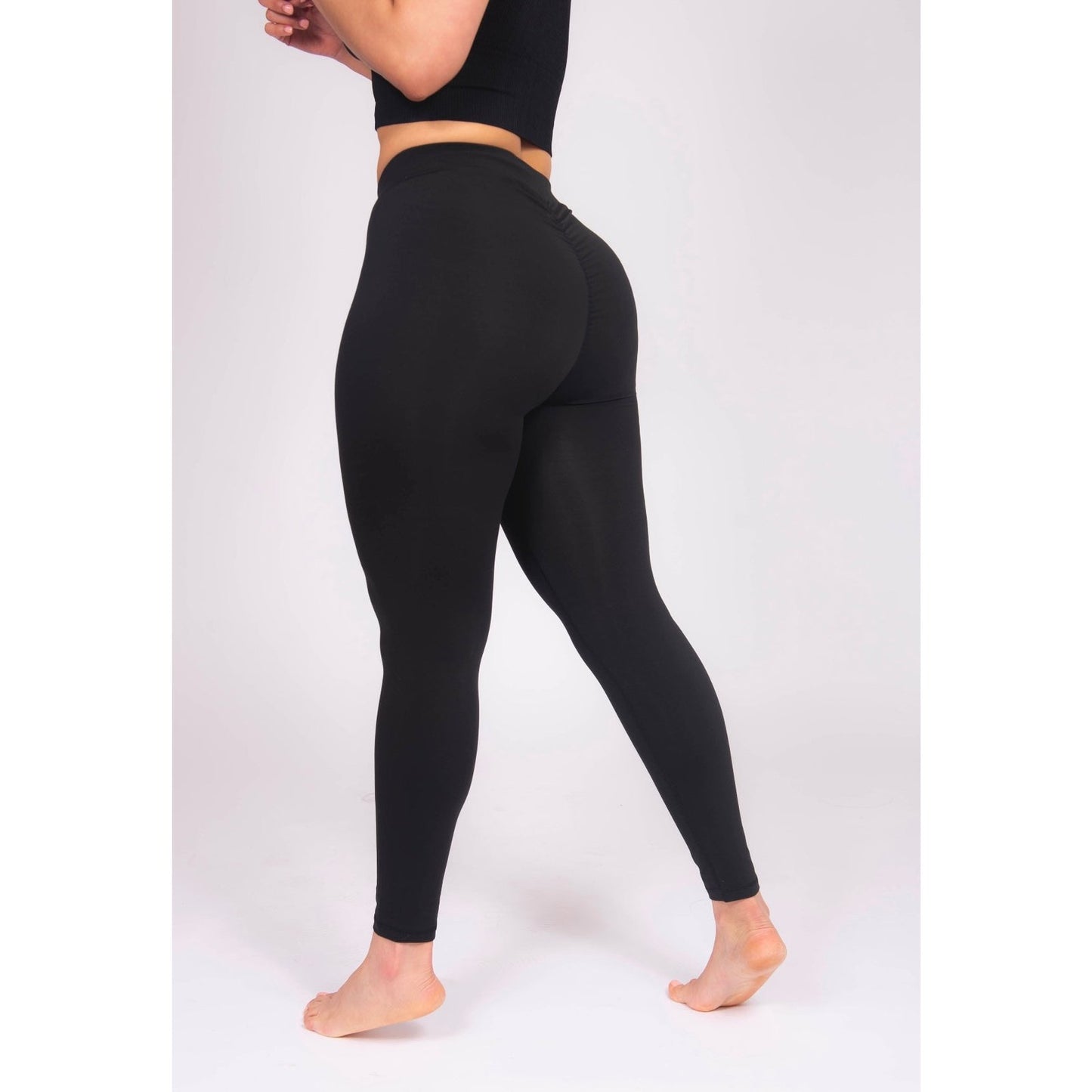 V Cut High-Waisted Scrunchy Leggings