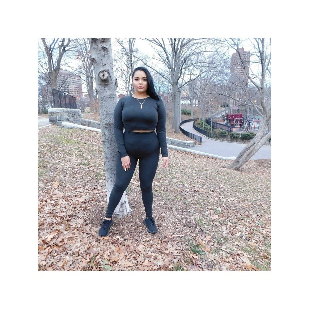 Conjunto de gimnasia rosa con control de barriga de cintura alta